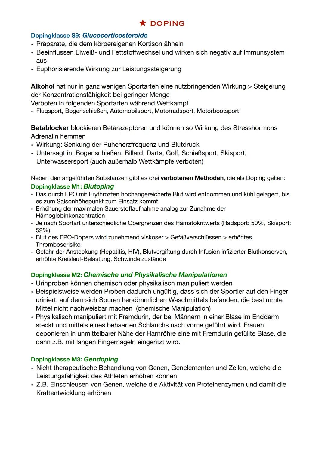 ★DOPING★

Unter Doping versteht man den Versuch der Leistungssteigerung durch die
Anwendung (Einnahme, Injektion) von verbotenen Substanzen 