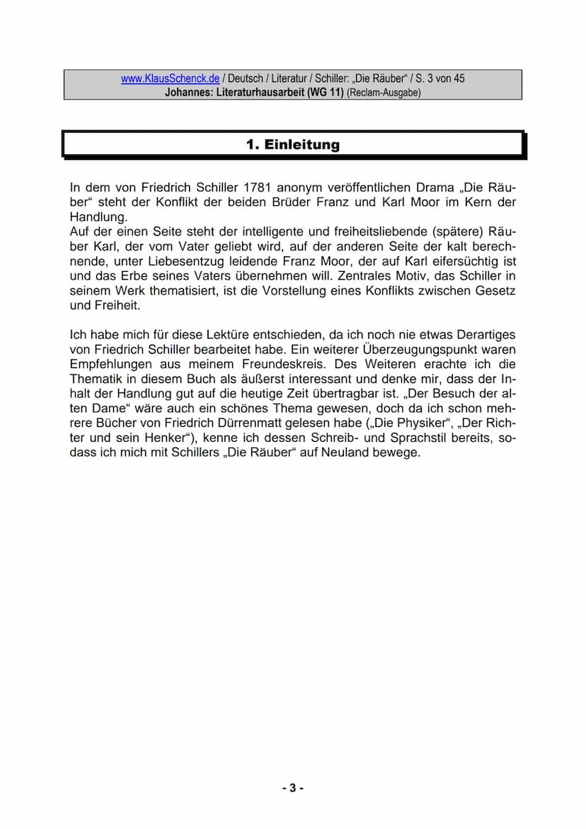www.KlausSchenck.de / Deutsch / WG 11/ Literaturhausarbeit (2013/14) / S. 1 von 20
Strategische Vorschläge für eine Literaturhausarbeit / An