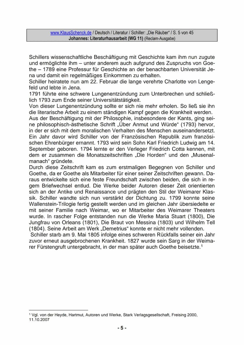 www.KlausSchenck.de / Deutsch / WG 11/ Literaturhausarbeit (2013/14) / S. 1 von 20
Strategische Vorschläge für eine Literaturhausarbeit / An