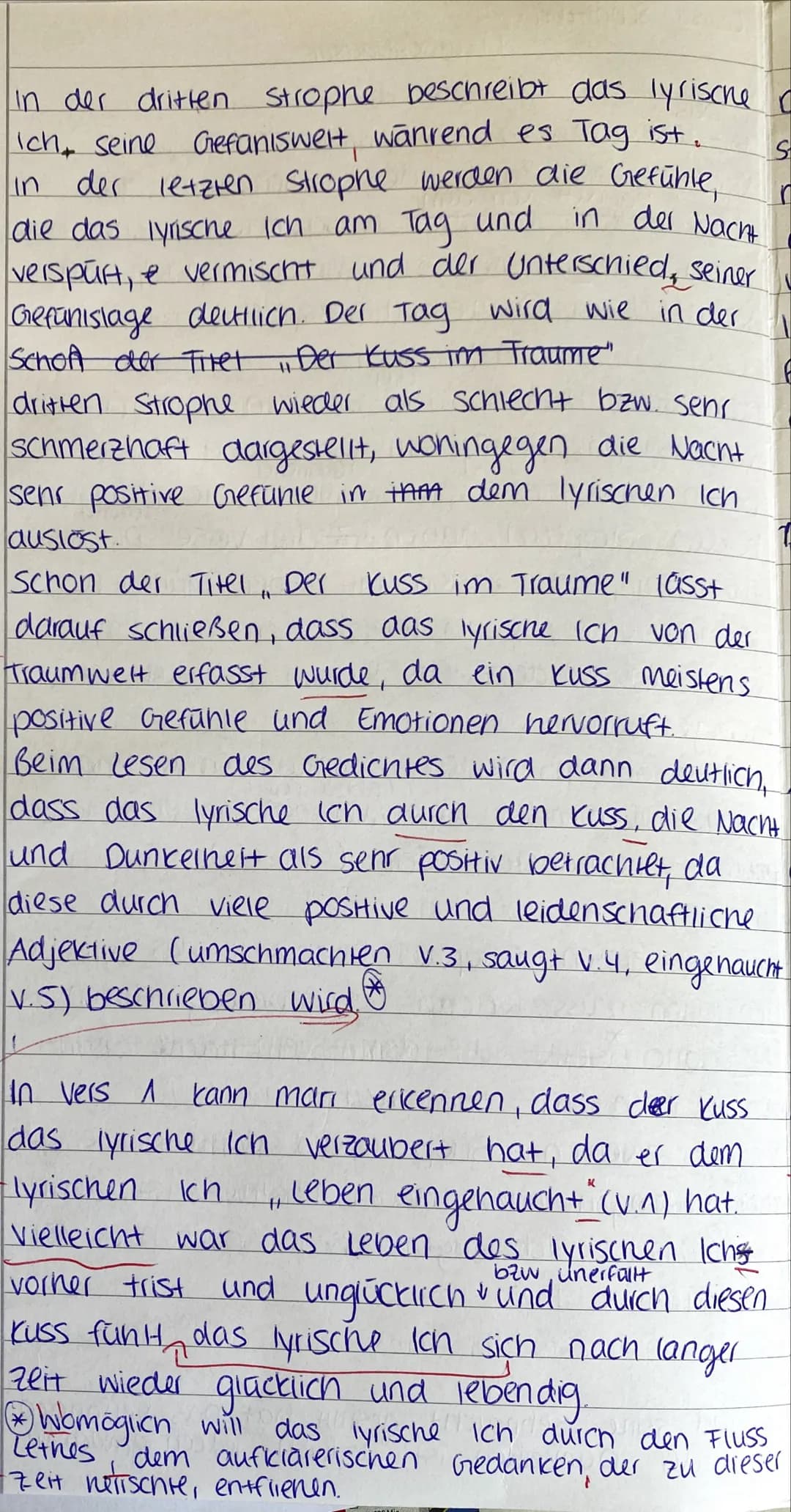 Q1
Interpretation eines lyrischen Textes
Aufgaben
1. Interpretieren Sie das Gedicht Der Kuss im Traume (M1) mit Schwer-
punkt auf Inhalt und