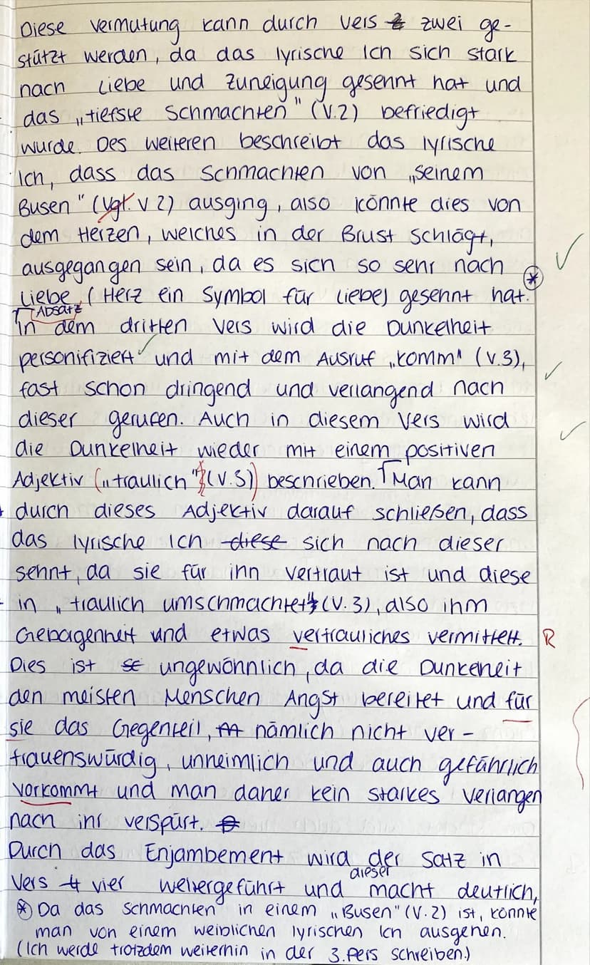Q1
Interpretation eines lyrischen Textes
Aufgaben
1. Interpretieren Sie das Gedicht Der Kuss im Traume (M1) mit Schwer-
punkt auf Inhalt und