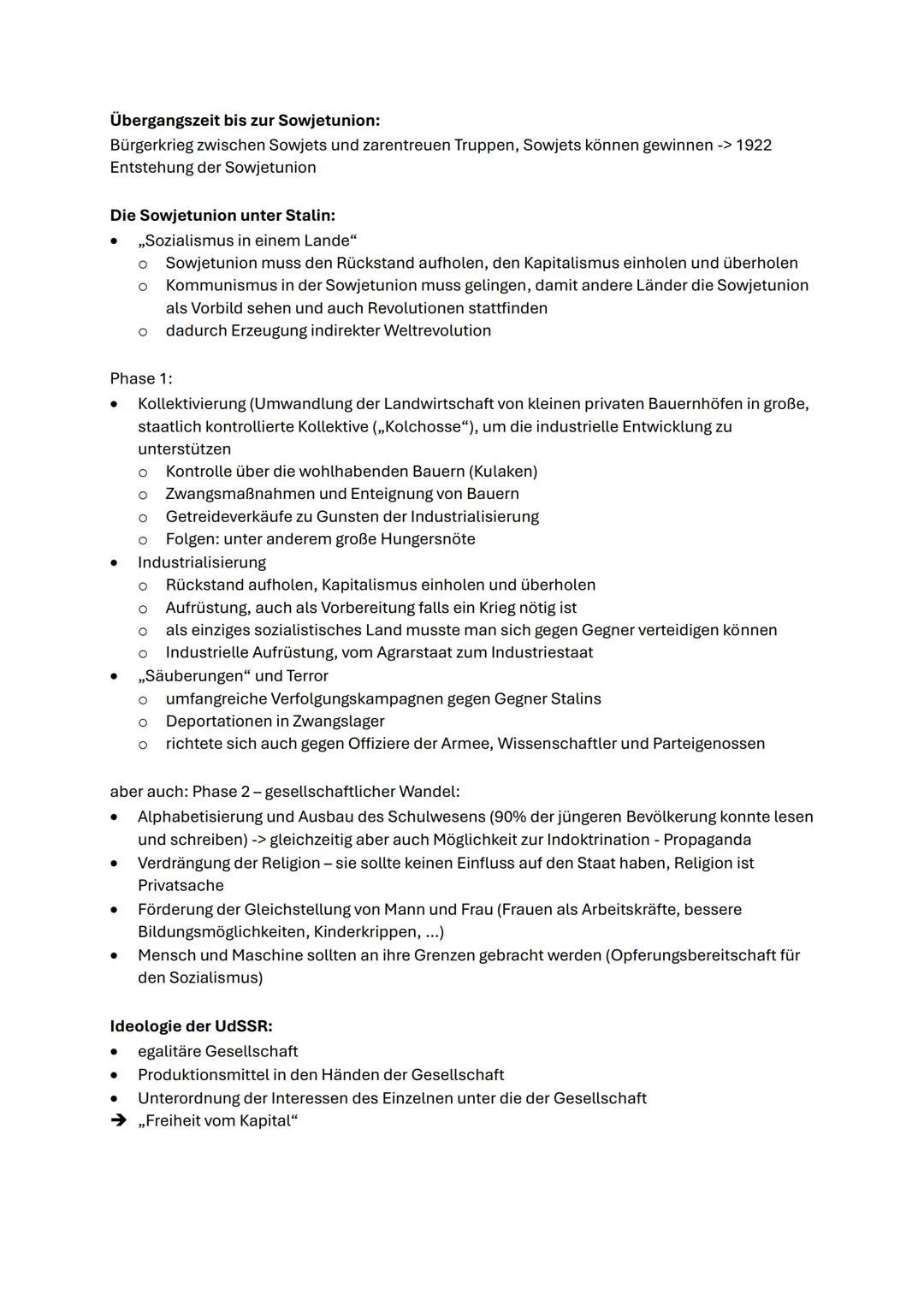# Geschichte Russland und Sowjetunion

Situation in Russland vor 1905:
- sowohl politisch, ökonomisch als auch sozial rückständiges Land

Re