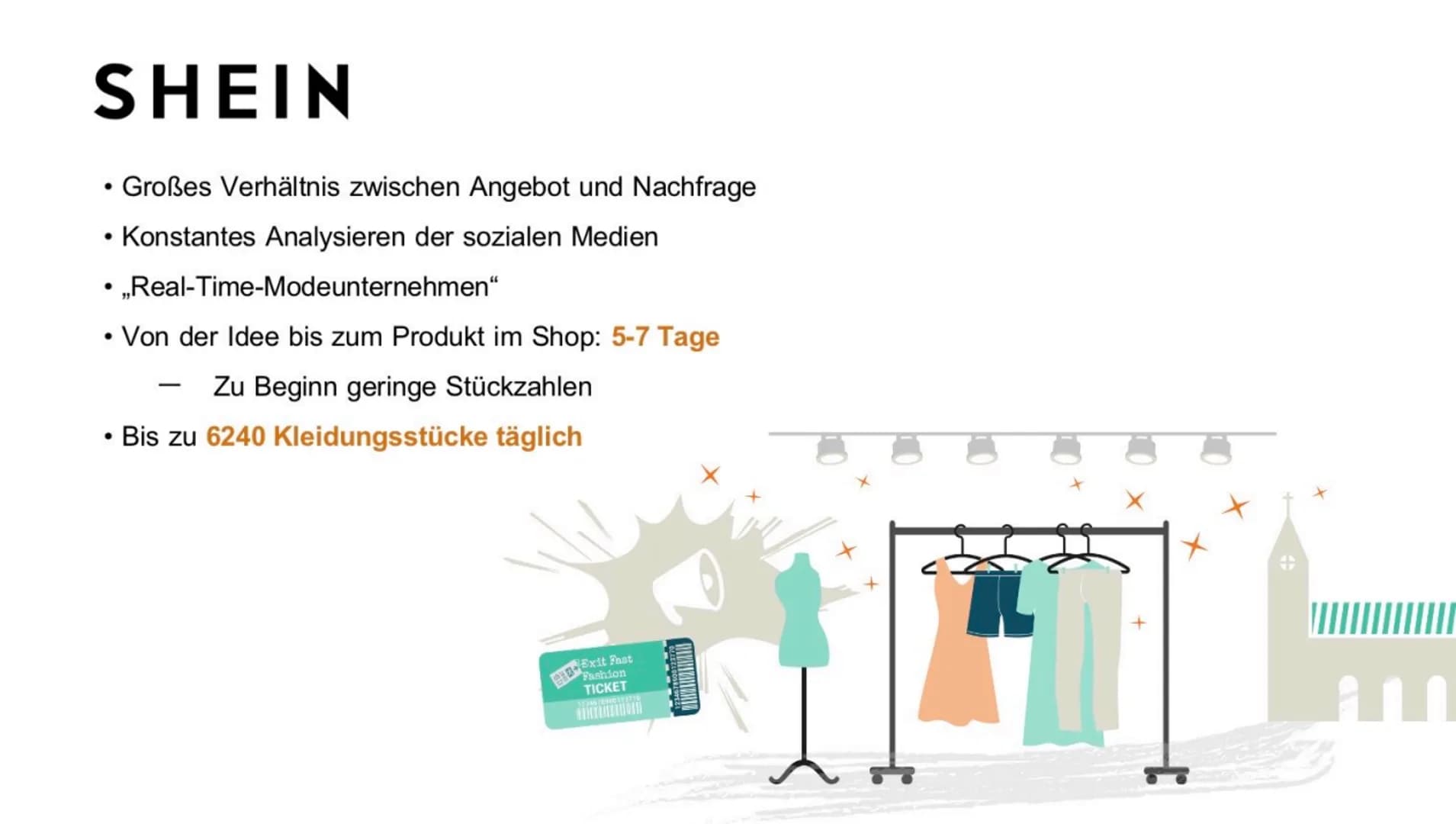 Fast Fashion
Tragödie für die Umwelt Inhaltsverzeichnis
1. Definition
2. Fast Fashion
2.1 Am Beispiel: Shein
2.2 Preis-Leistungs-Verhältnis: