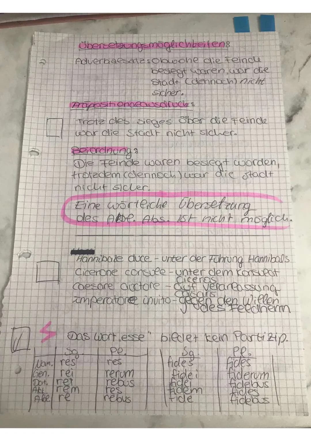 Nebensätze in Latein leicht erkannt - Übersicht mit Beispielen und Übungen