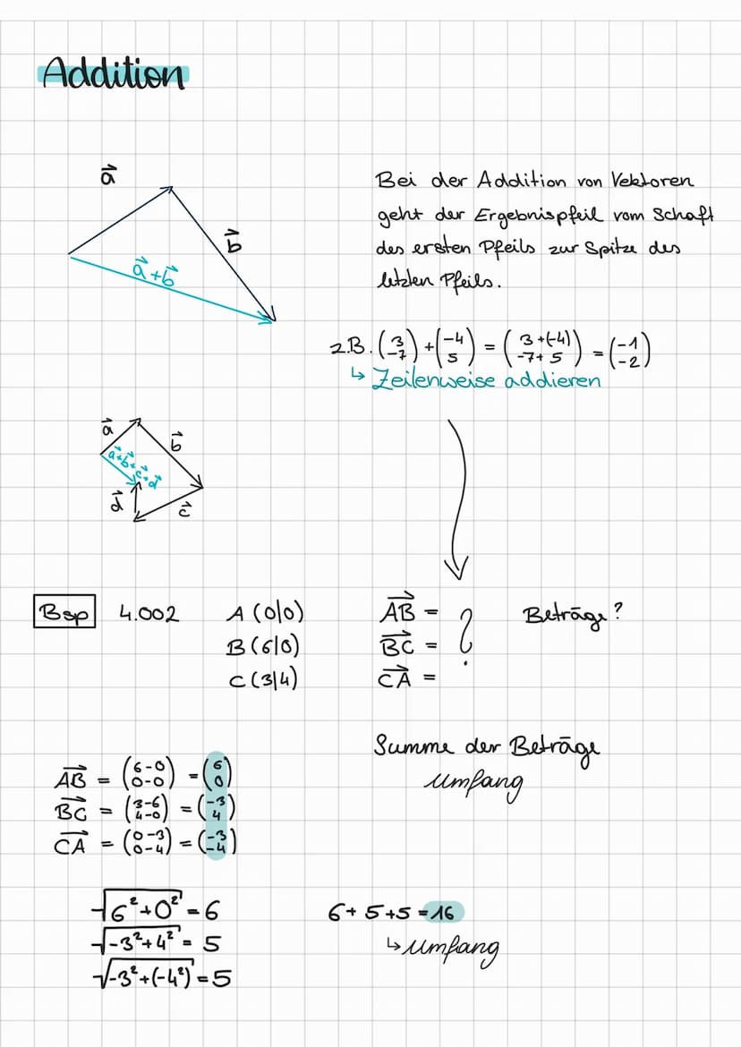 Vektoren
#
Ein Vektor sind alle Pfeile mit
gleicher Lange, gleiche Richtung &
gleiche Orientierung.
7
Winkel Z
Länge des Vektors
- Pythagora