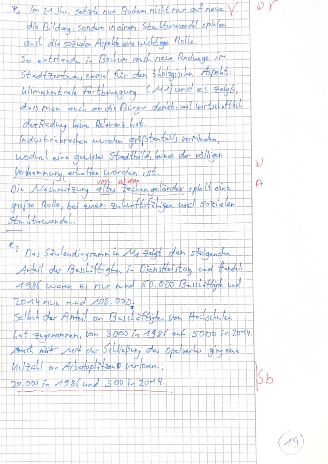 1.)
Die Stadt Bochum liegt auf der Nordhalb kugel
Sie
in Mitteleuropa. Es ist 24 lob-liseren im Bundesland G
Nordrhein-Westfalen in Deutschl