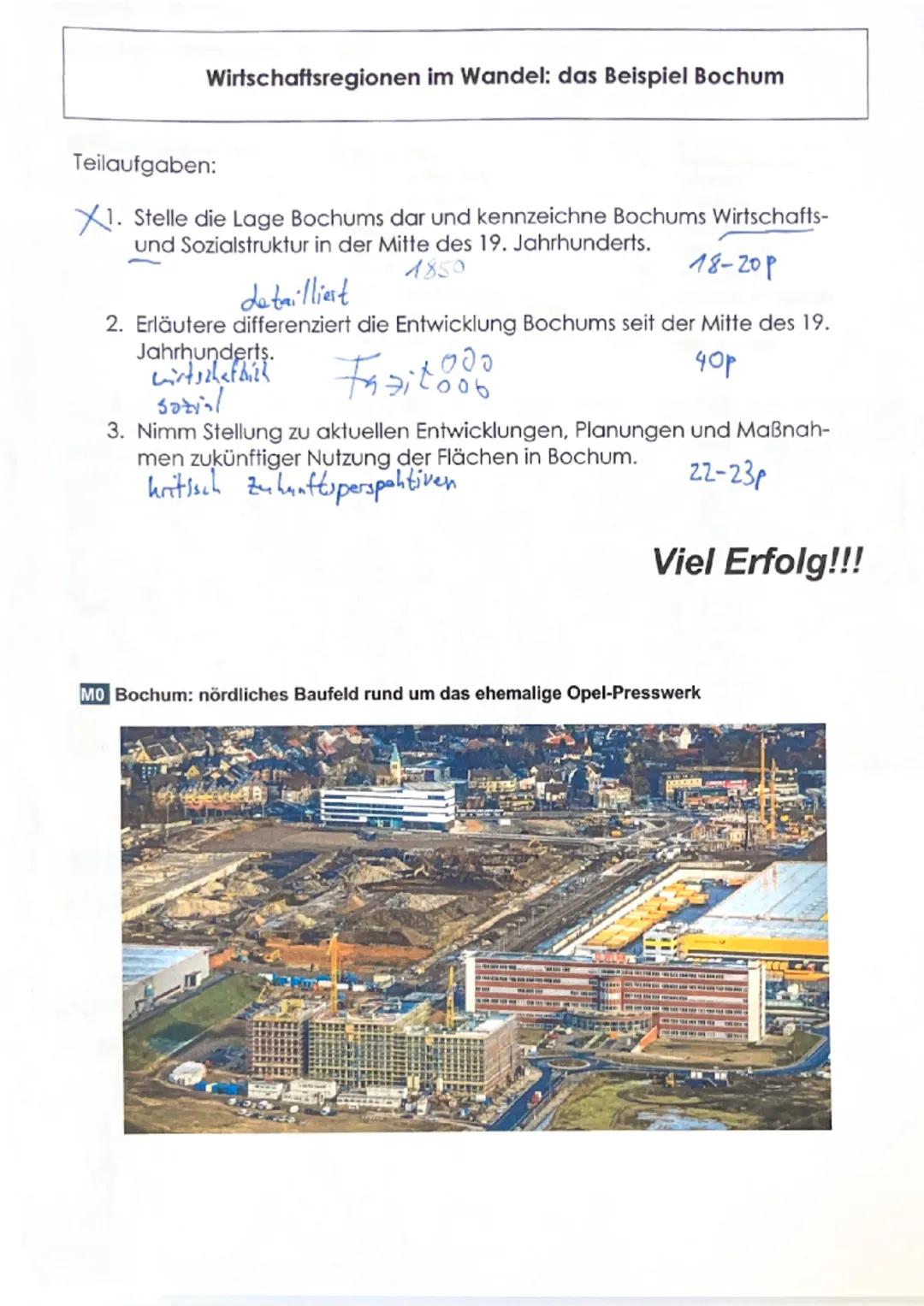 1.)
Die Stadt Bochum liegt auf der Nordhalb kugel
Sie
in Mitteleuropa. Es ist 24 lob-liseren im Bundesland G
Nordrhein-Westfalen in Deutschl