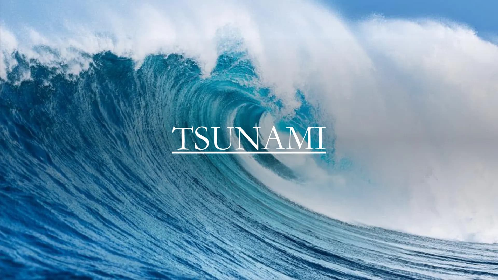 TSUNAMI Was ist ein Tsunami?
Tsunami ist eine Folge insbesondere langer
Wasserwellen, die sich über äußerst immense
Entfernungen auszubreite