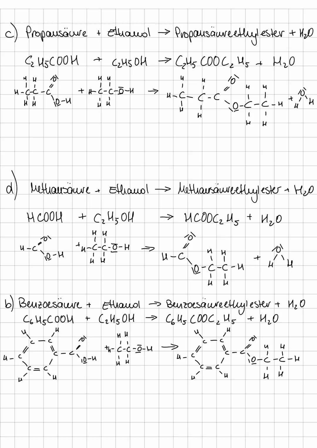 Ester
Verwendung
- Frucht ester "als Aroma stoffe
- Cösemittel für lipophile Stoffe (Lacke, Klebstoffe.
Ester aus laughettigen Carbonsäuren 