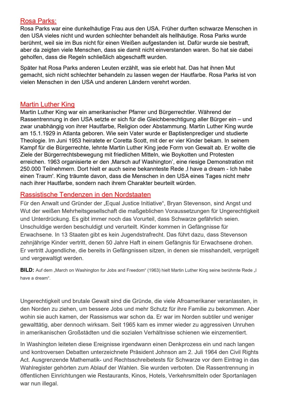 Anfang
Die Geschichte des Rassismus und der Bürgerrechtsbewegung in den USA ist eine offene
Wunde. Der Kampf für Gleichberechtigung dauert b