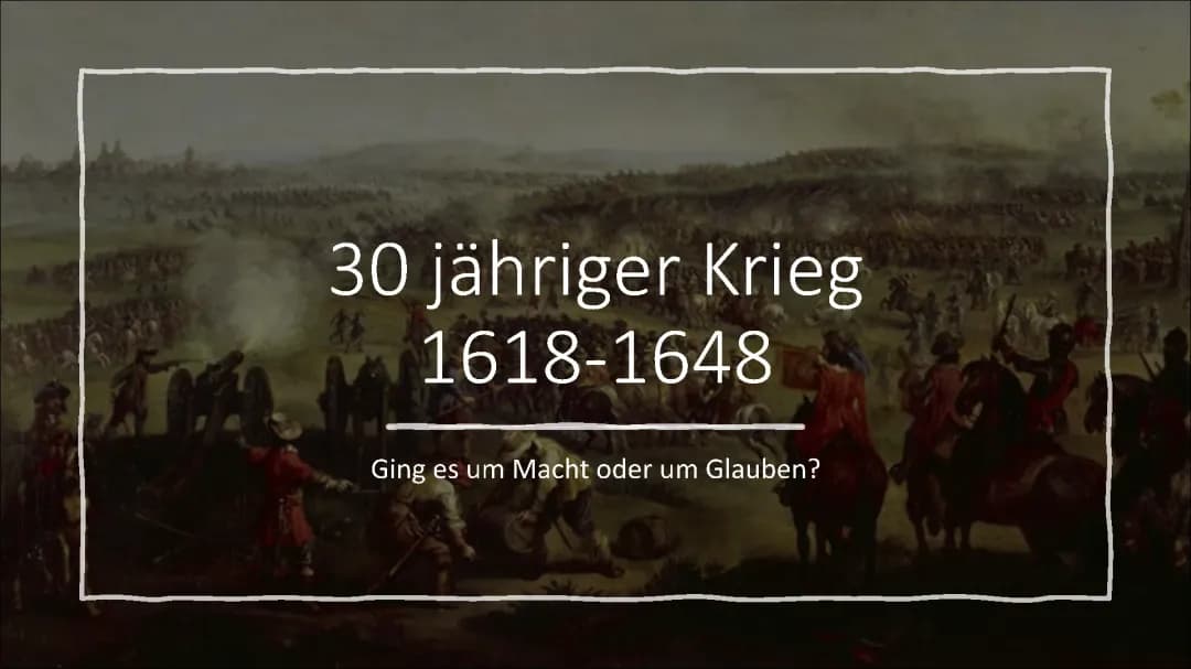 30 jähriger Krieg