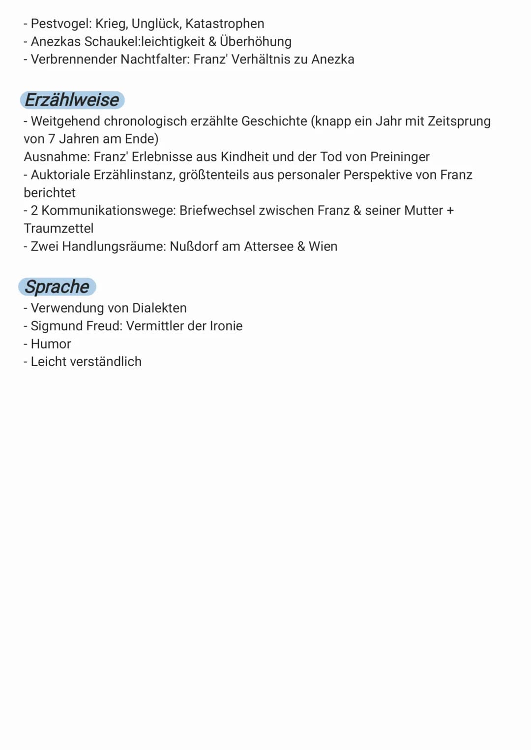 Der Trafikant - Interpretation
-> histoischer Adoleszenzroman
komplexe Symbolstruktur
Adoleszenzroman
-> Roman in der die Adoleszenz (Phase 