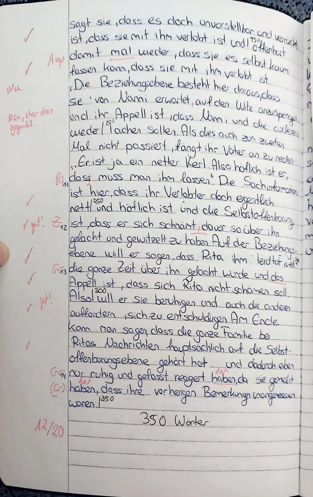5
Deutsch Gk 11 (BaK, WaY), 23.09.2022
Aufgabenstellung:
1. Fassen Sie die vorliegende Kurzgeschichte, Ein netter Kerl" von Gabriele Wohmann
