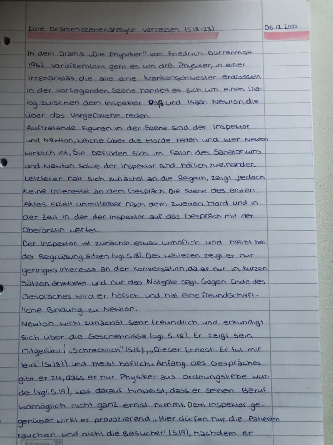 Dramenszenenanalyse „Die Physiker“ (S. 18 - 23)