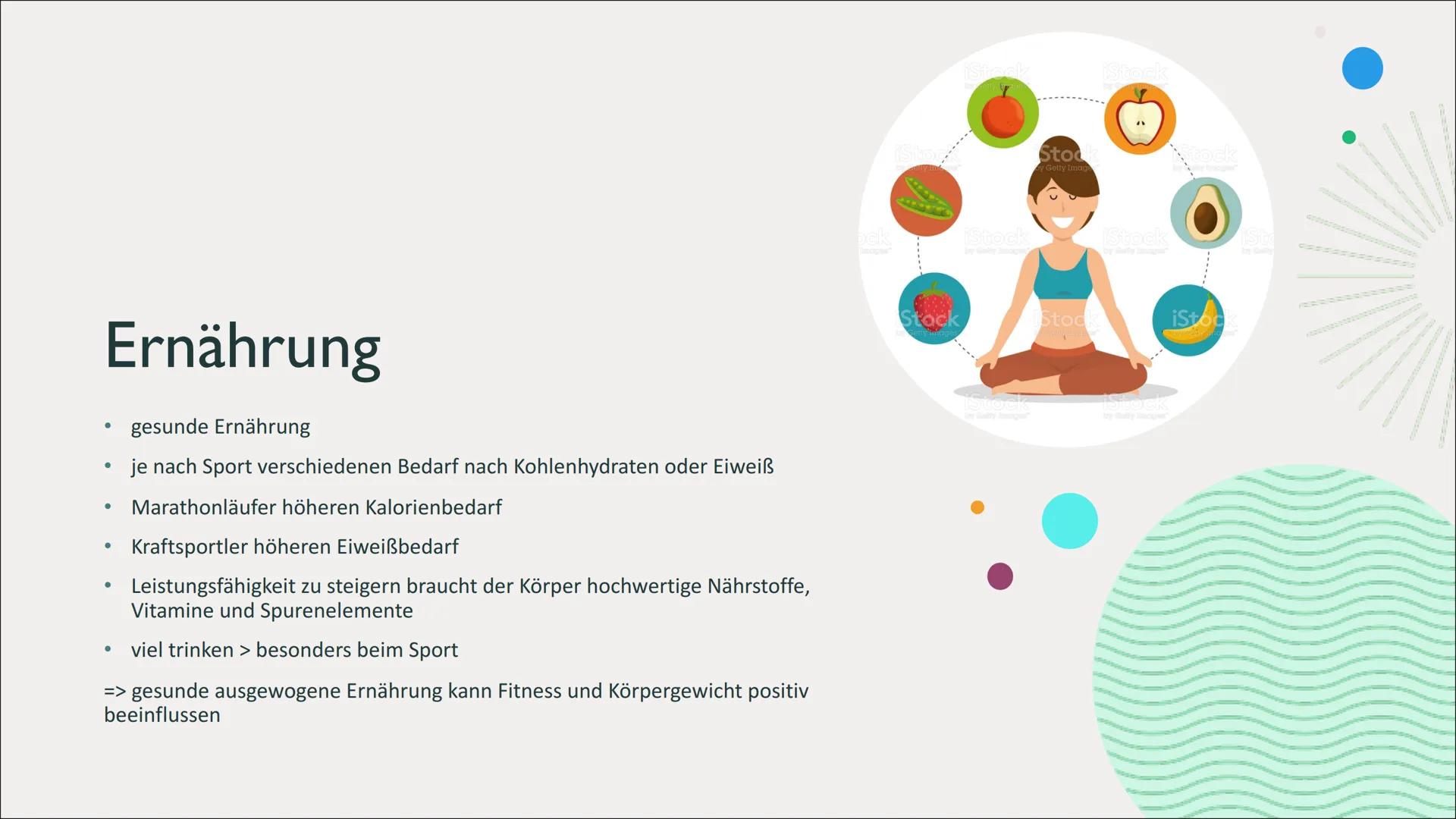 Fitness
Definition und Trainingsmethoden Inhaltsverzeichnis
1
Definition
Motive
2
3
Mögliche
Trainingsmethoden
4
Ernährung Definition
• vers