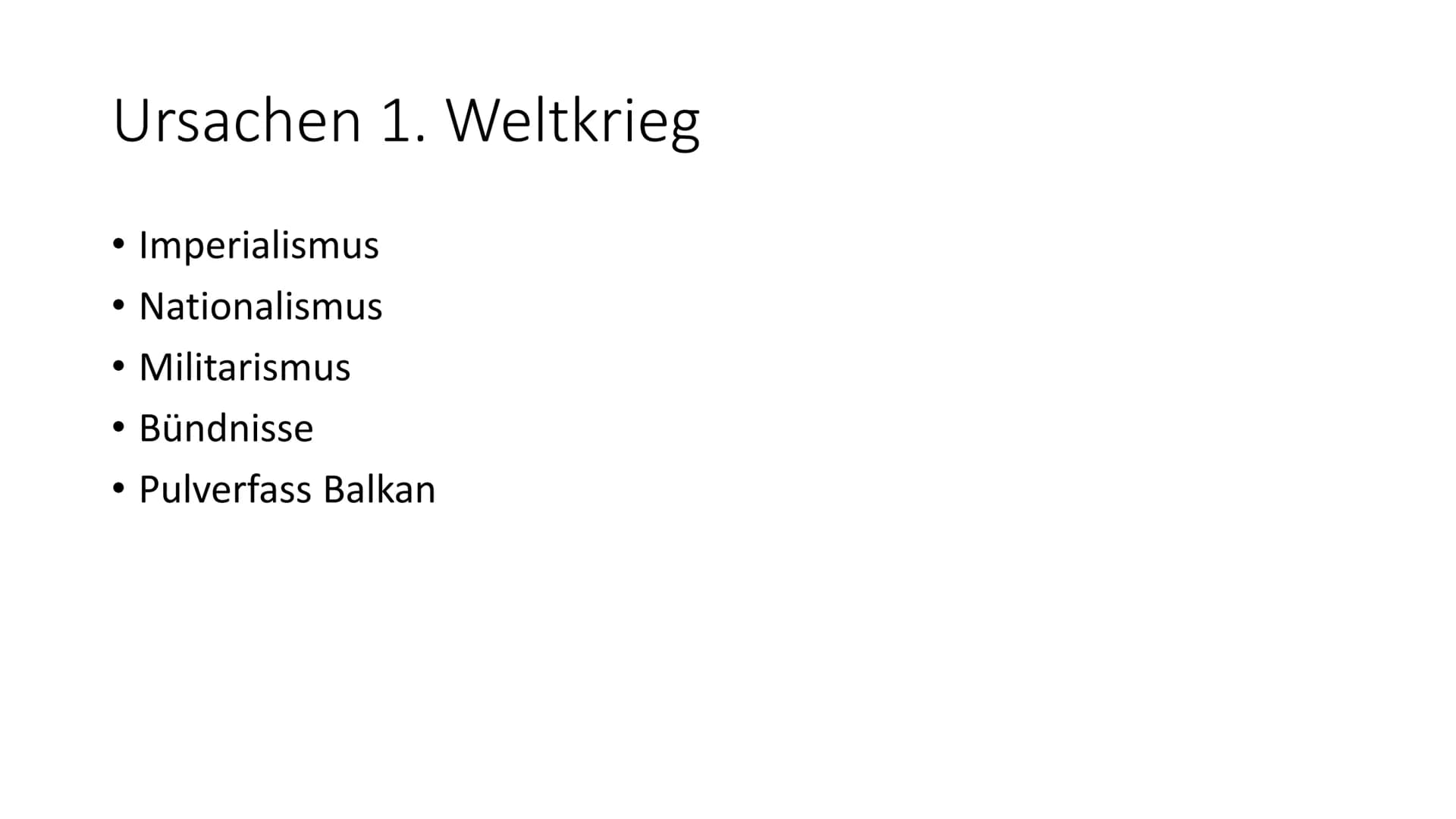 Imperialismus und erster
Weltkrieg Gliederung
• Welt vor Ausbruch des Krieges
• Imperialismus
●
●
Deutsches Kaiserreich im Imperialismus
• U