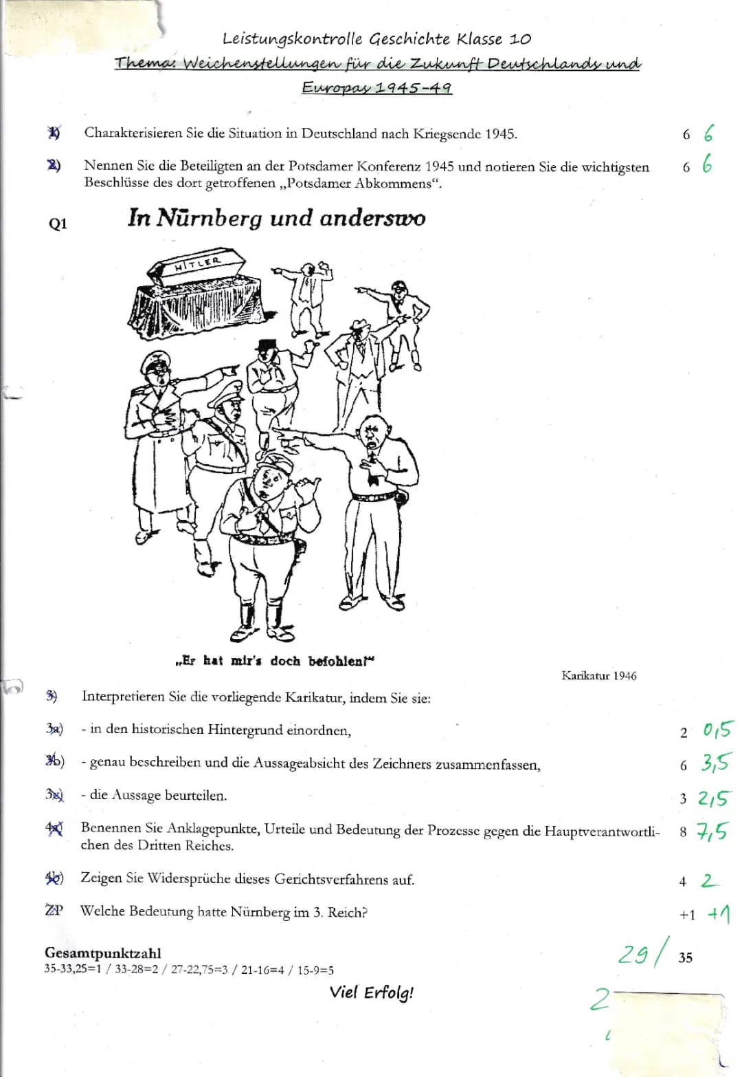 Entdecke die Potsdamer Konferenz und die Nürnberger Prozesse: Teilnehmer, Ziele und spannende Fakten!