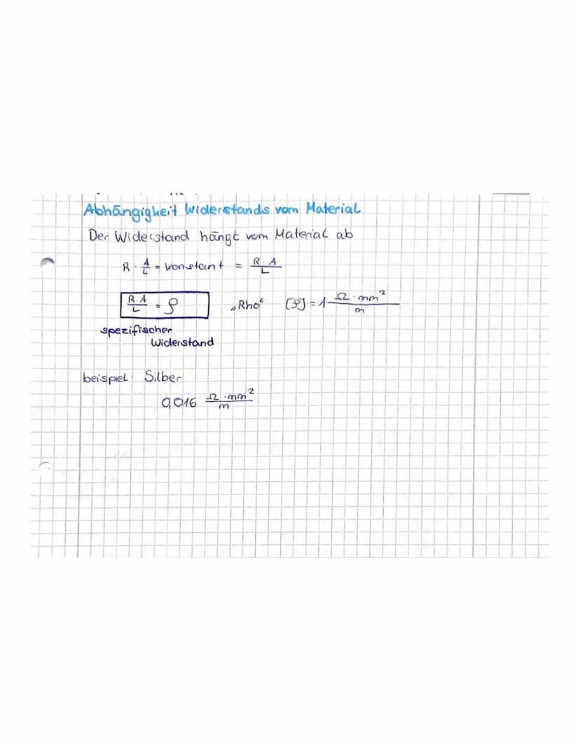 Widerstands gesetz
Widerstand Reines
Leiters hängt von:
Lange L
Material
.
Querschnittsfläche A
Lin cm
U in V
1,15
1. in A
1,7
R=4 in 20,68
