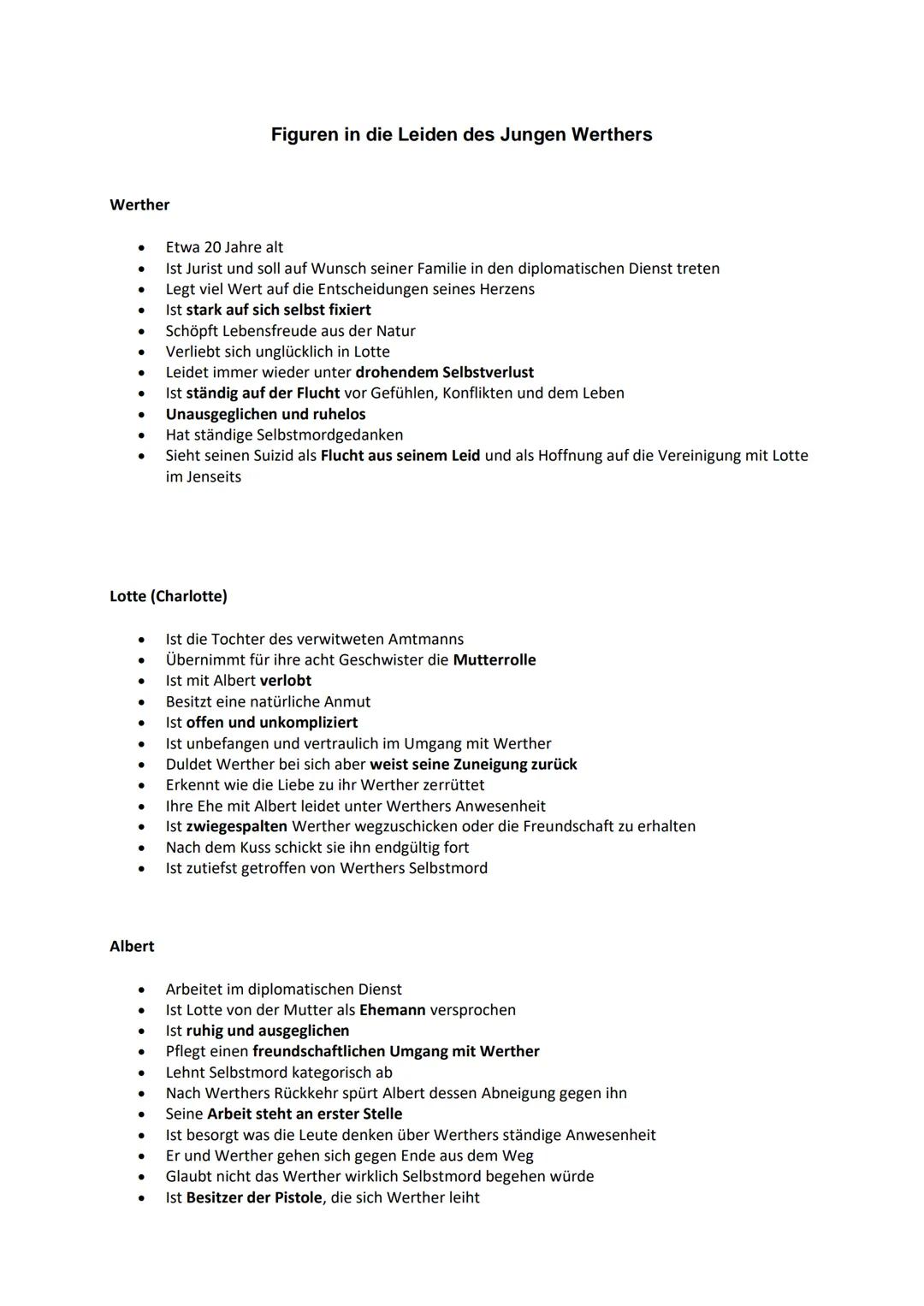 # Figuren in die Leiden des Jungen Werthers

Werther

- Etwa 20 Jahre alt
- Ist Jurist und soll auf Wunsch seiner Familie in den diplomatisc