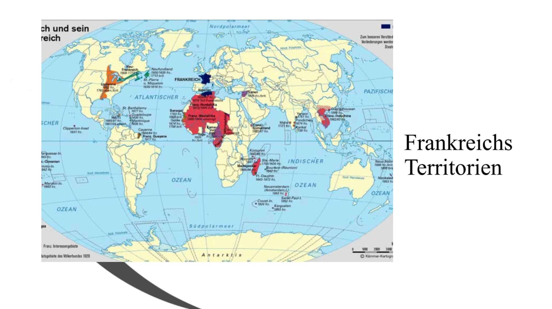 Frankreichs Imperialismus Frankreichs Imperialismus
• Frankreichs Territorien
• Der Dreieckshandel
●
●
Motive des Imperialismus
Koloniale He