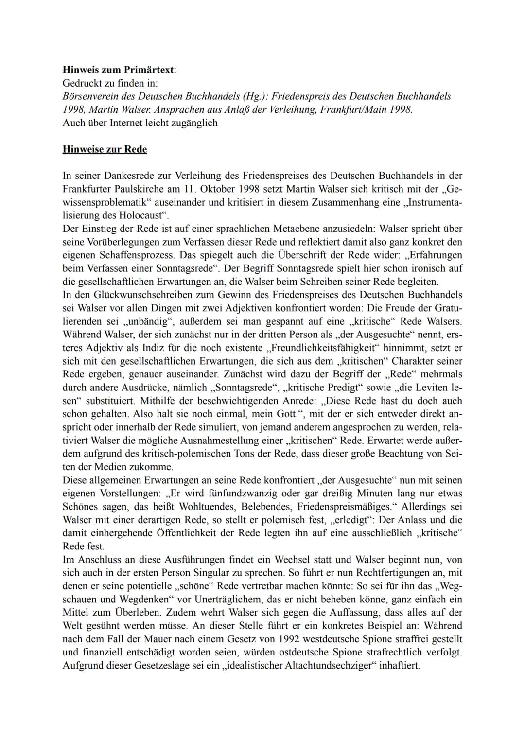 Hinweis zum Primärtext:
Gedruckt zu finden in:
Börsenverein des Deutschen Buchhandels (Hg.): Friedenspreis des Deutschen Buchhandels
1998, M