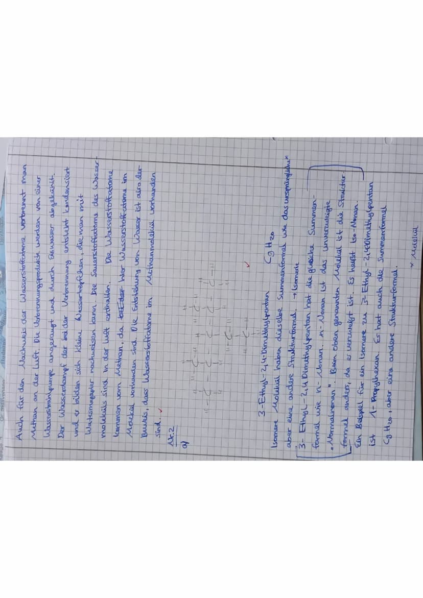 Chemie 10a * KA-1*
1.
2.
3.
4.
Mündliche Note:
P.: 20.1.20 Note:
Zu den Kohlenwasserstoffen gehören Stoffe, deren Moleküle aus C- und H-Atom