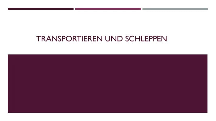 Know Transportieren und Schleppen thumbnail