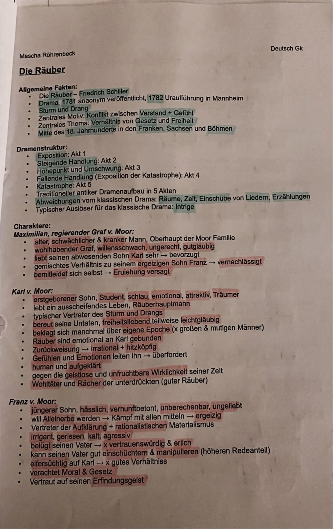 Mascha Röhrenbeck

Die Räuber

Allgemeine Fakten:
- Die Räuber-Friedrich Schiller
- Drama, 1781 anaonym veröffentlicht, 1782 Uraufführung in