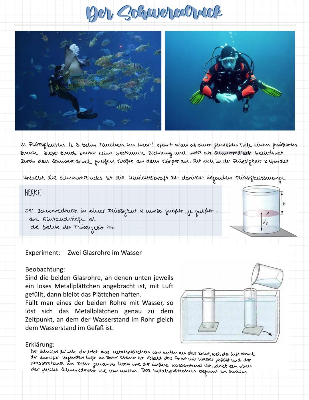 Deutung des Drucks im Teilchenmodell
in Gasen und Fhissigkeiten entsteht der Druck durch die Teilchen, die sich in
лидестанен weise ducu den