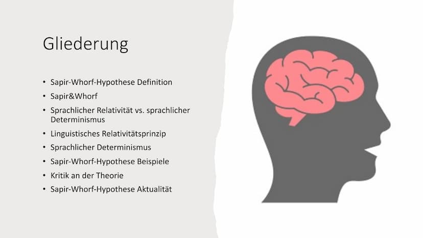DOC
100
Sapir-Whorf-Hypothese
Tom, Serafin Gliederung
• Sapir-Whorf-Hypothese Definition
• Sapir&Whorf
●
• Linguistisches Relativitätsprinzi