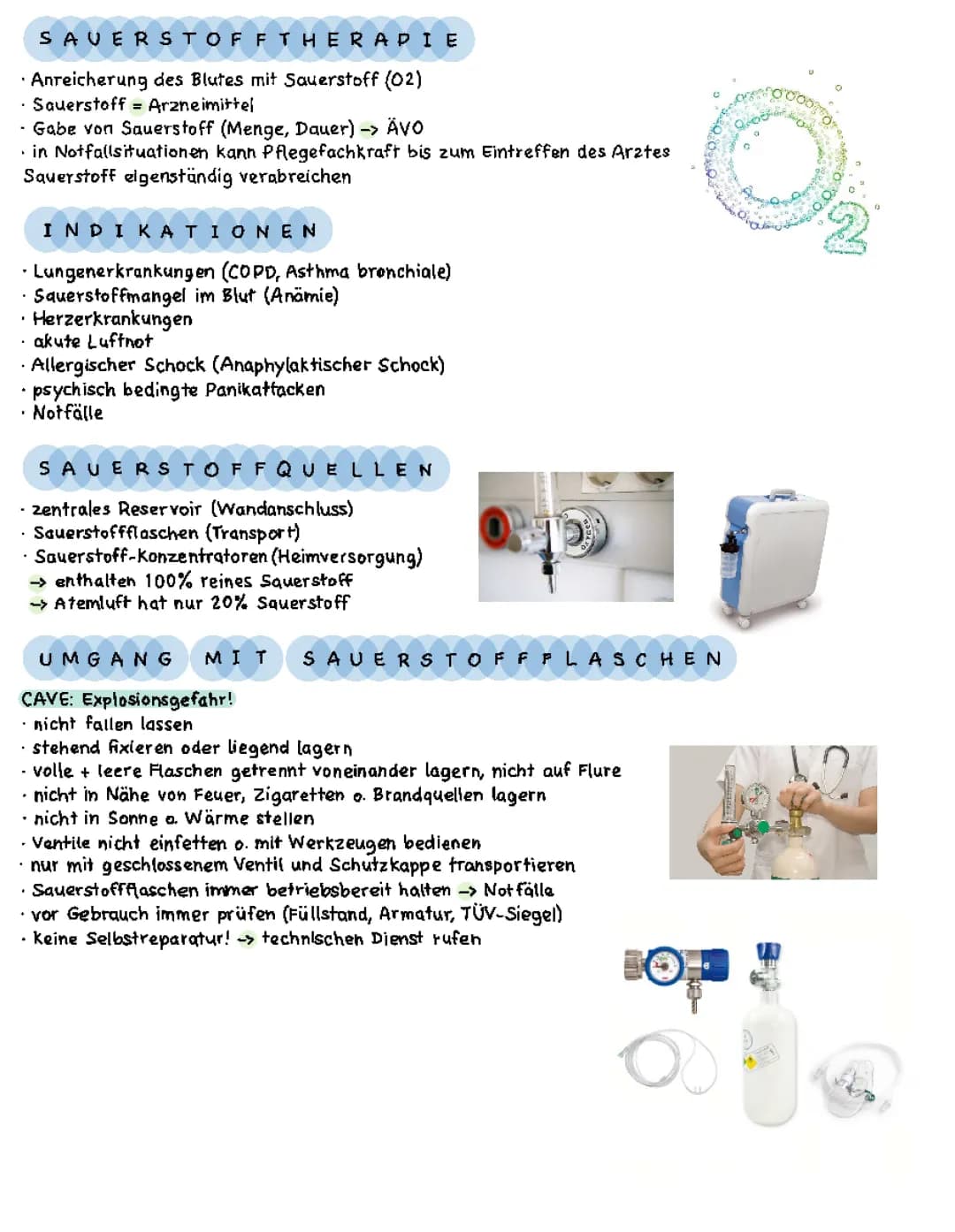 Sauerstofftherapie 
