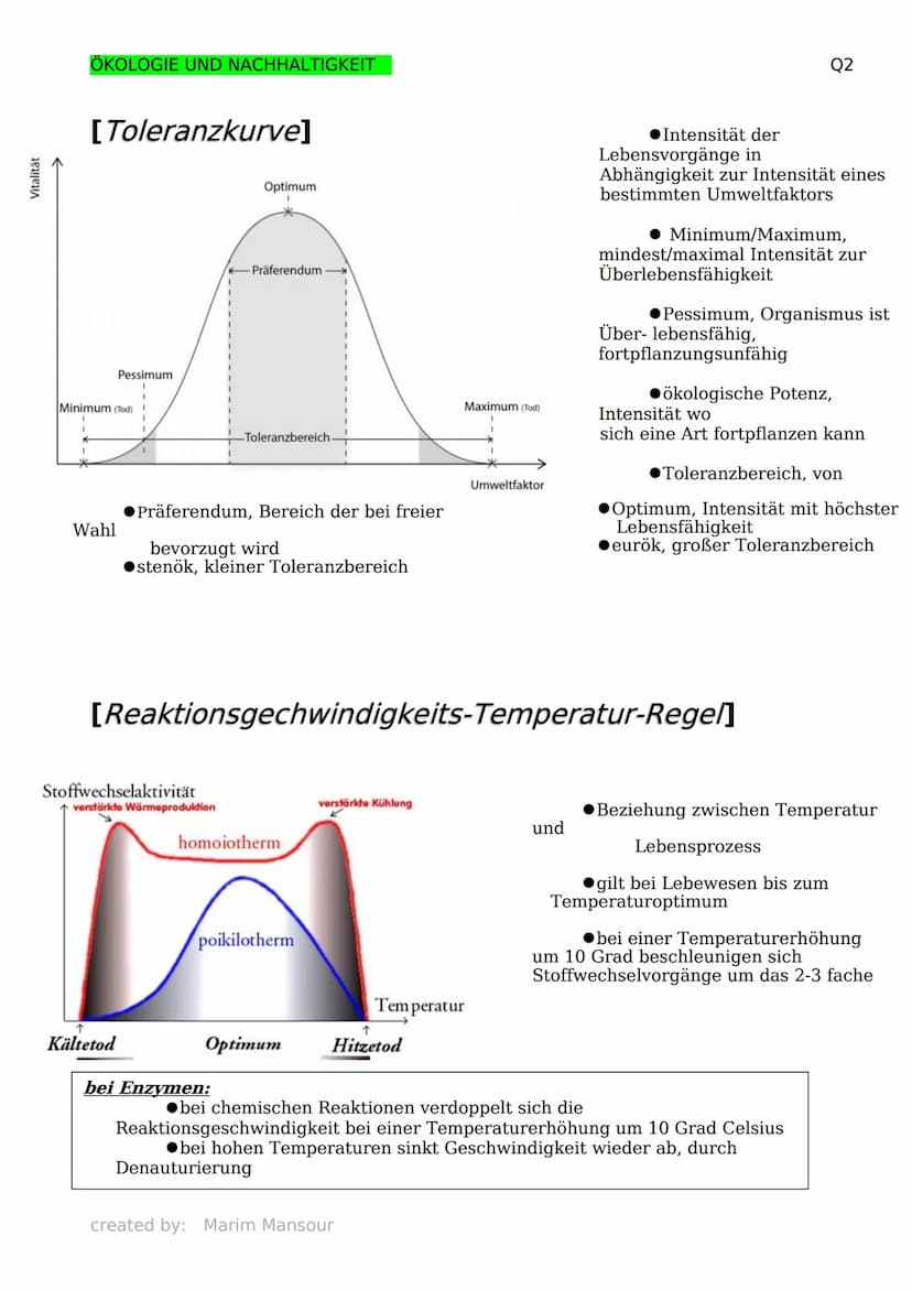 ÖKOLOGIE UND NACHHALTIGKEIT
[Grundbegriffe der Ökologie]
Biosphäre: die Gesamtheit aller
Ökosysteme
Biosphärenforschung: das Forschungsgebie