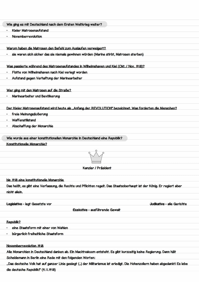 Der 1. Weltkrieg
Nationalbildung in Deutschland
Was macht eine Nation zu einer Nation?
Nationen Beispiele: Italien, Russland, England, Frank