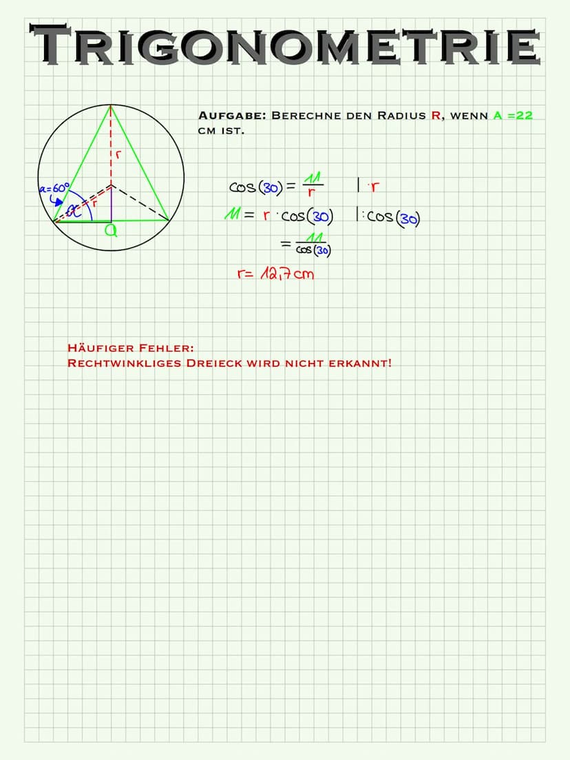 TRIGONOMETRIE
~EINFÜHRUNG~
SIN (a)
ANKATHETE
COS (a) =
TAN (a)
GEGENKATHETE
HYPOTENUSE
DER SINUS EINES WINKELS ER GIBT EINE ZAHL. DIESES ZAH