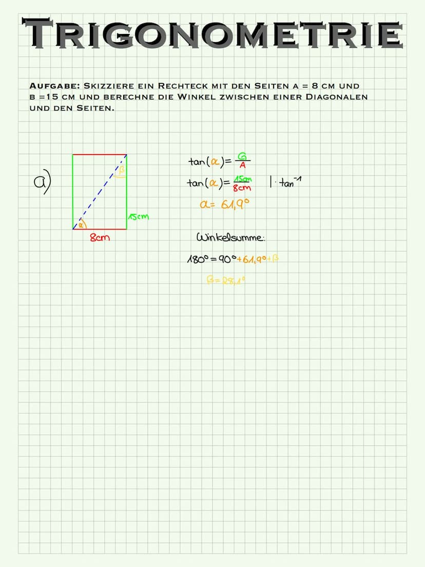 TRIGONOMETRIE
~EINFÜHRUNG~
SIN (a)
ANKATHETE
COS (a) =
TAN (a)
GEGENKATHETE
HYPOTENUSE
DER SINUS EINES WINKELS ER GIBT EINE ZAHL. DIESES ZAH