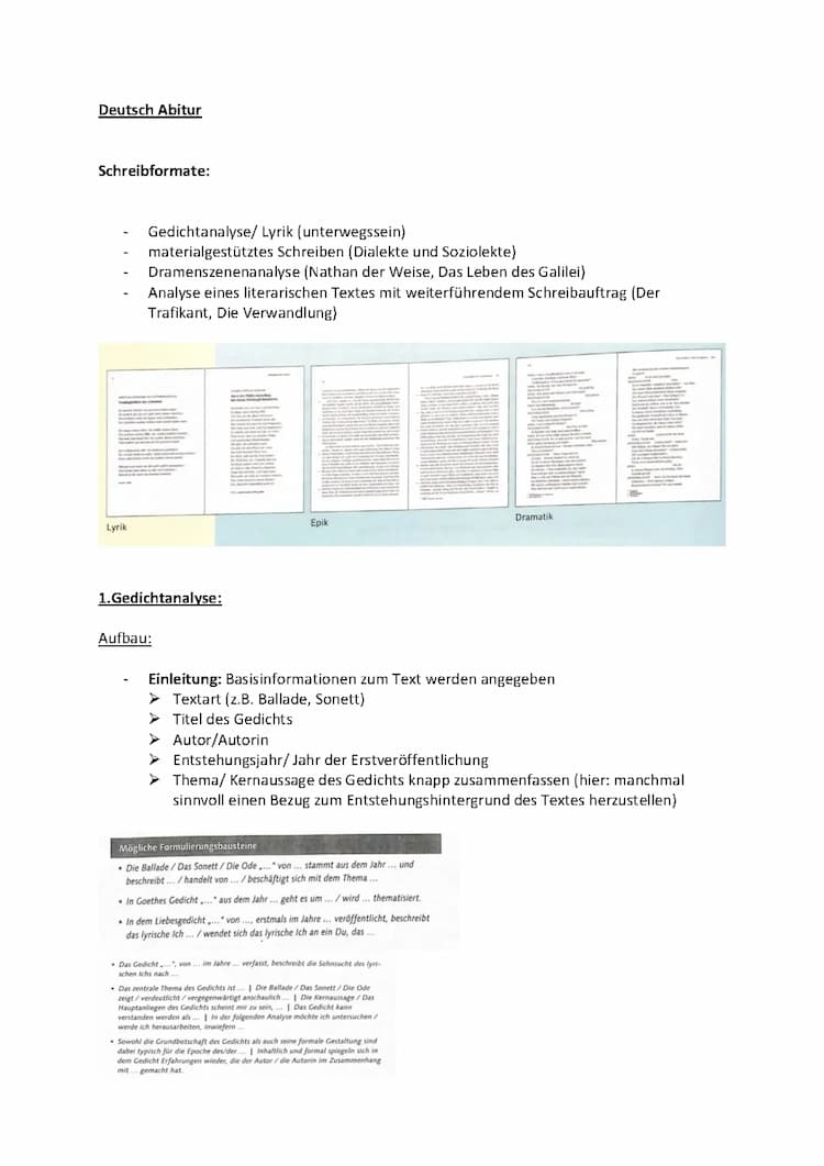 Know Deutsch Abitur - Gedichtanalyse thumbnail
