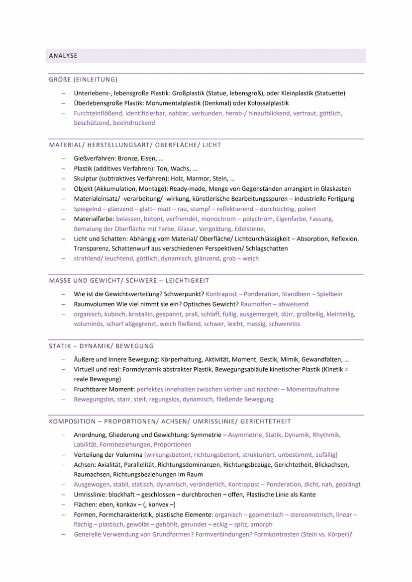 KUNST ABITUR 2022
ALLGEMEINE WERKBETRACHTUNG EINER PLASTIK
AUFBAU
EINLEITUNG
Kurze Thematische Einführung
Basissatz (Was, von Wann, von Wem,