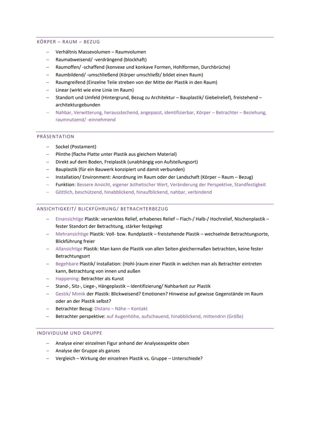 KUNST ABITUR 2022
ALLGEMEINE WERKBETRACHTUNG EINER PLASTIK
AUFBAU
EINLEITUNG
Kurze Thematische Einführung
Basissatz (Was, von Wann, von Wem,