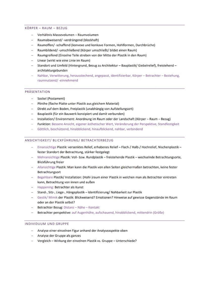KUNST ABITUR 2022
ALLGEMEINE WERKBETRACHTUNG EINER PLASTIK
AUFBAU
EINLEITUNG
Kurze Thematische Einführung
Basissatz (Was, von Wann, von Wem,