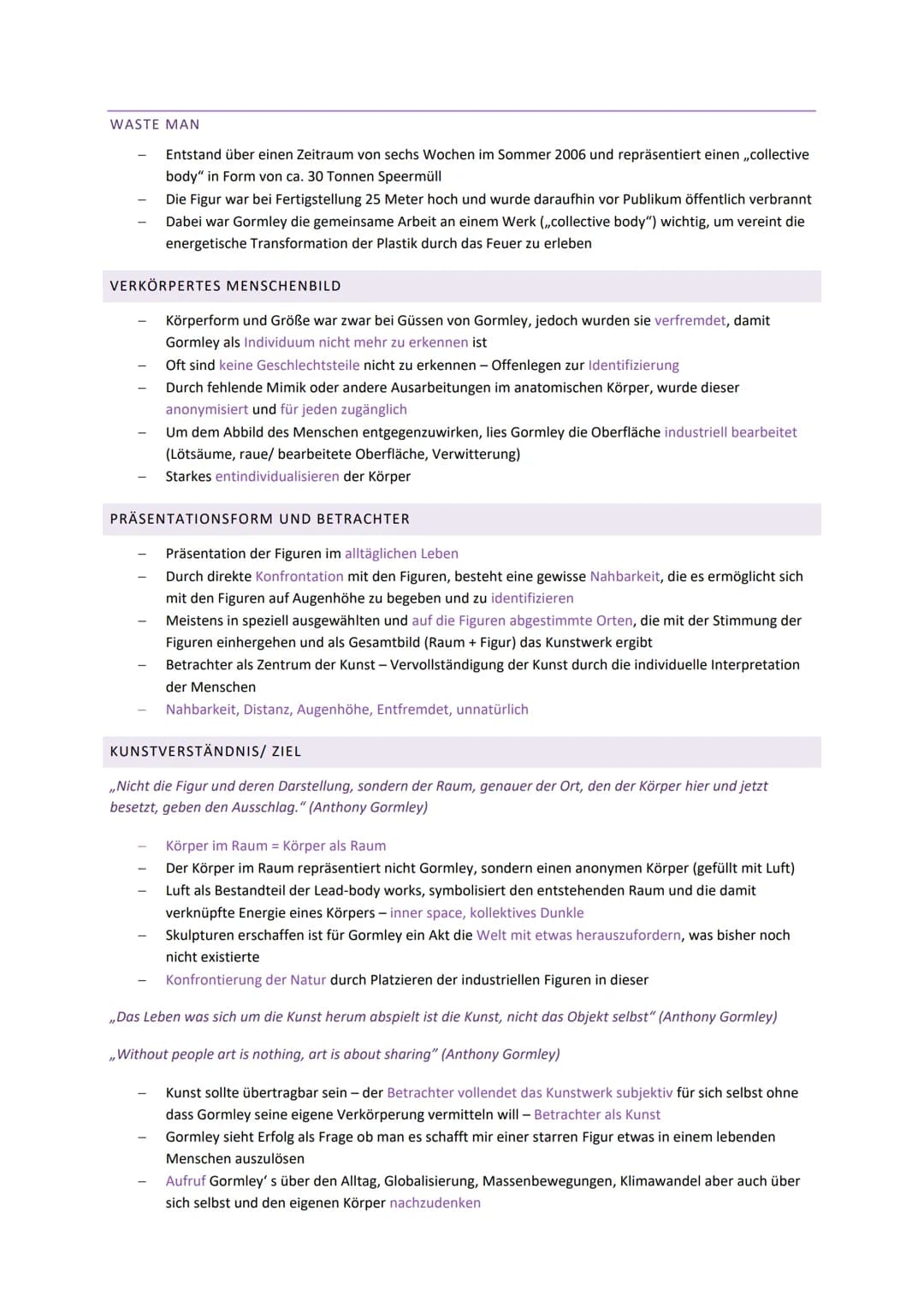 KUNST ABITUR 2022
ALLGEMEINE WERKBETRACHTUNG EINER PLASTIK
AUFBAU
EINLEITUNG
Kurze Thematische Einführung
Basissatz (Was, von Wann, von Wem,