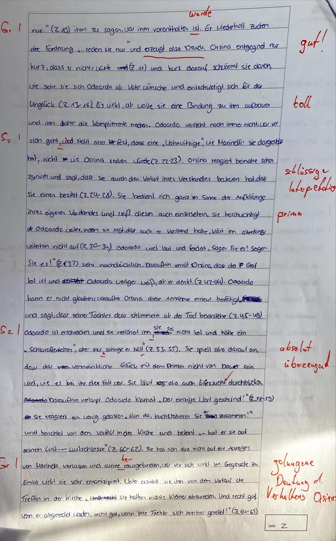 Klausur Nr. 2

Die vorliegende Szene stammt aus dem bürgerlichen Trauerspiel "Emilia
-hold
✓
I Golotti, das Gottfried Ephraim Lessing im Jah