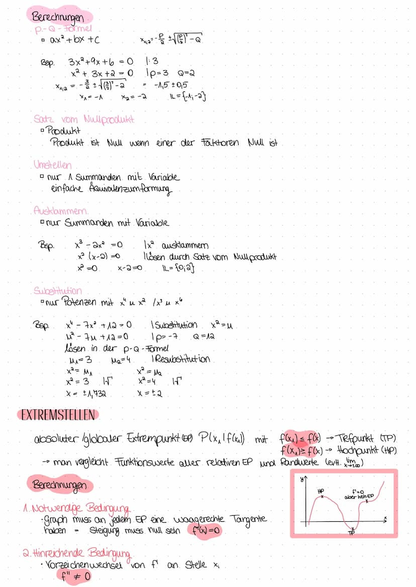 Untersuchung von Funktionen
> Kurrendiskussion
DEFINITIONS- UND WERTEBEREICH
Definitionsbereich zahlen die in x Eingesetzt werden dürfen
zah