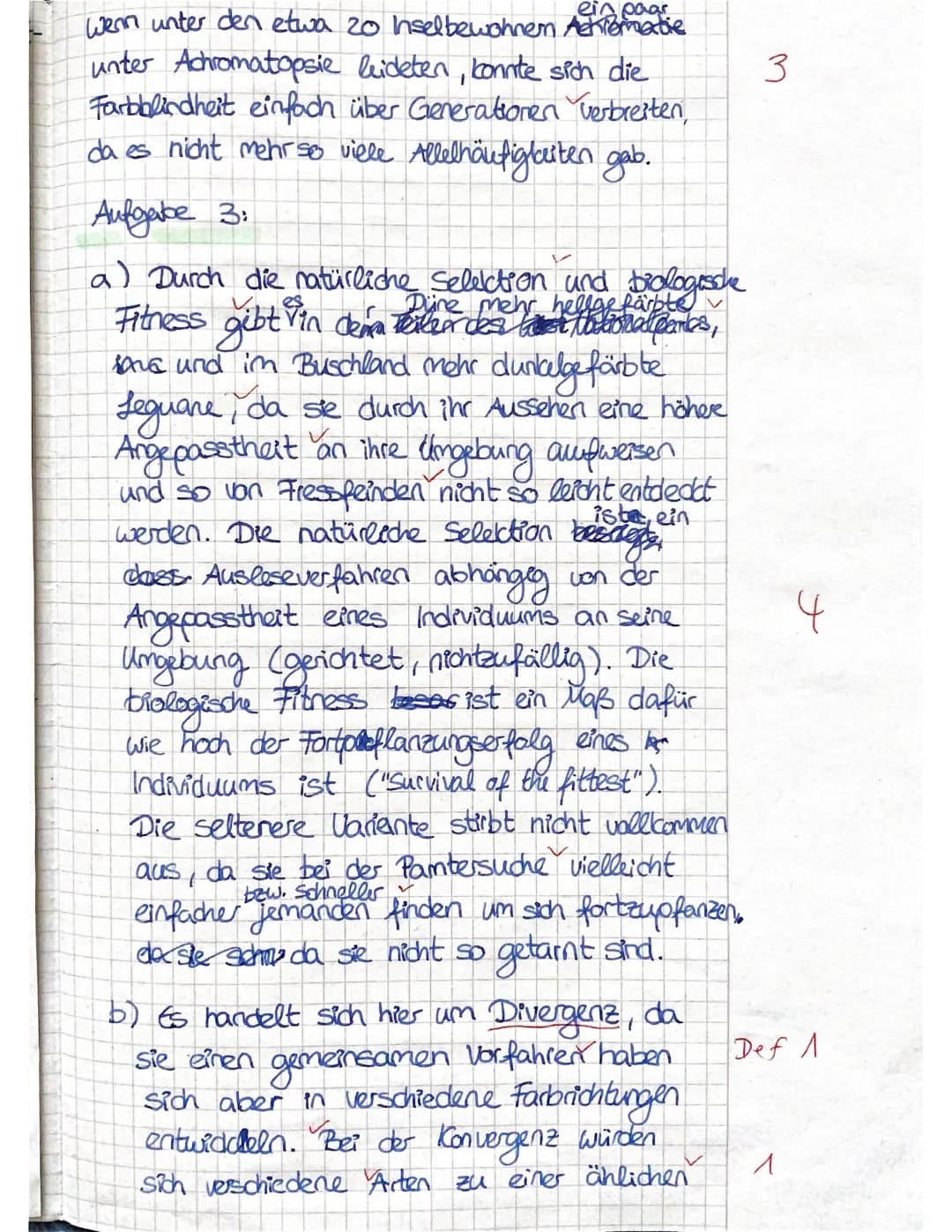 Biologie J2
Name:.
Tanja.
Notenpunkte:
mündlich: .........
schriftlich:11.
Klausur
Punkte: 22/30
Su 21.03.2021
Aufgabe 1
In den versteinerte