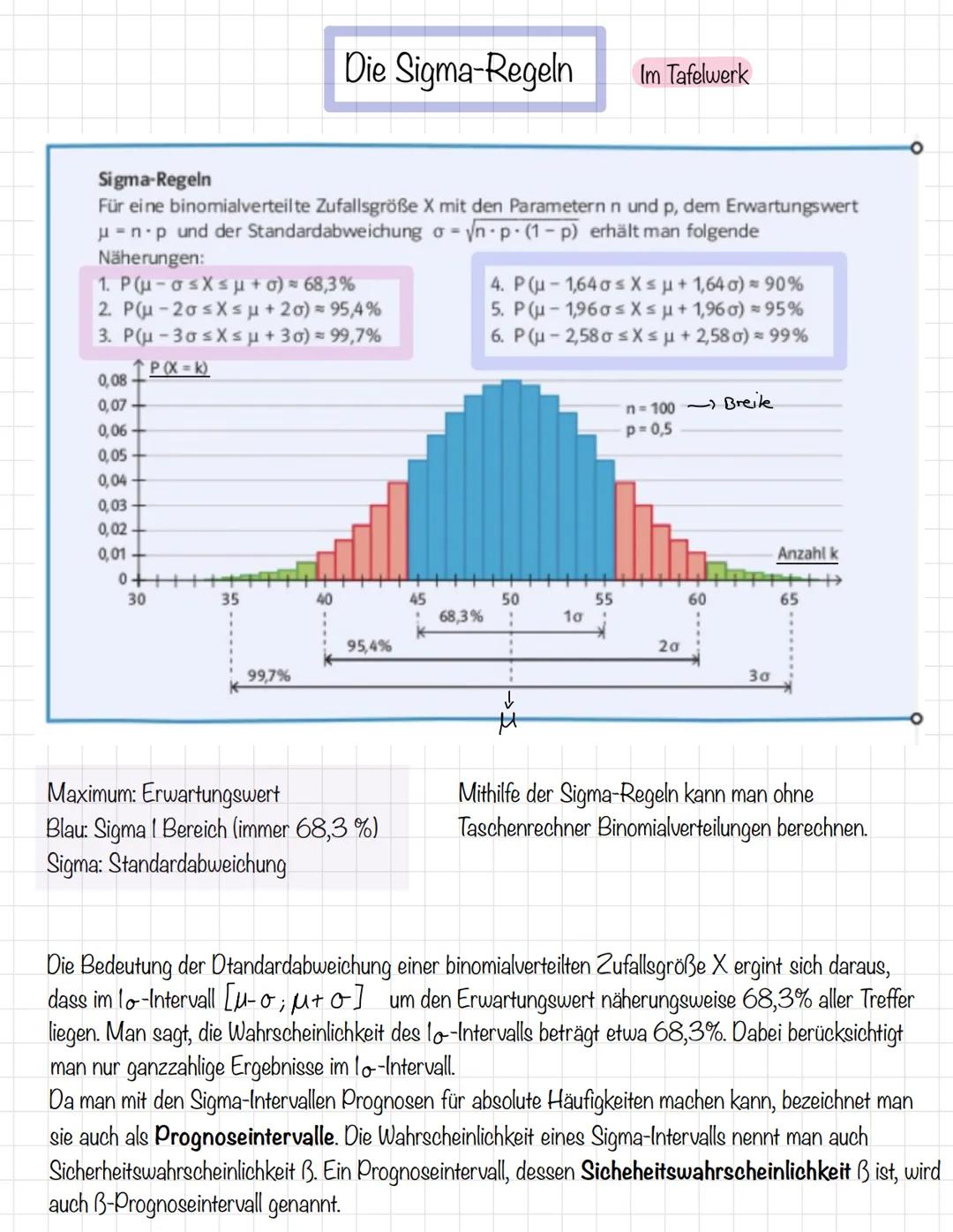  Wahrscheinlichkeit:
P(...)
Lernzettel Klausur
Grundbegriffe der Wahrscheinlichkeitsrechnung:
Die relative Häufigkeit nähert sich bei immer 