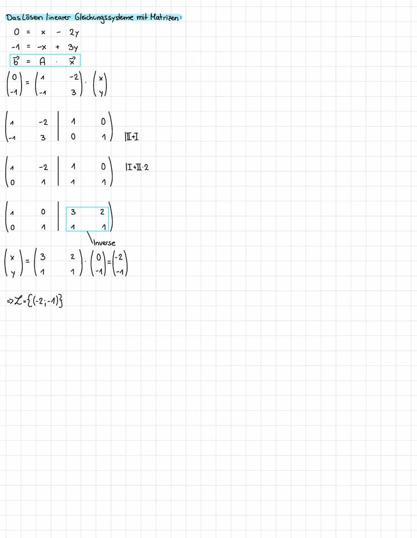 Matheklausur 153 Lineare Algebra:
Definition einer Matrix:
eine sog. (m,n)-Matrix besteht aus m Zeilen und n Spalten
ein Element wird durch 