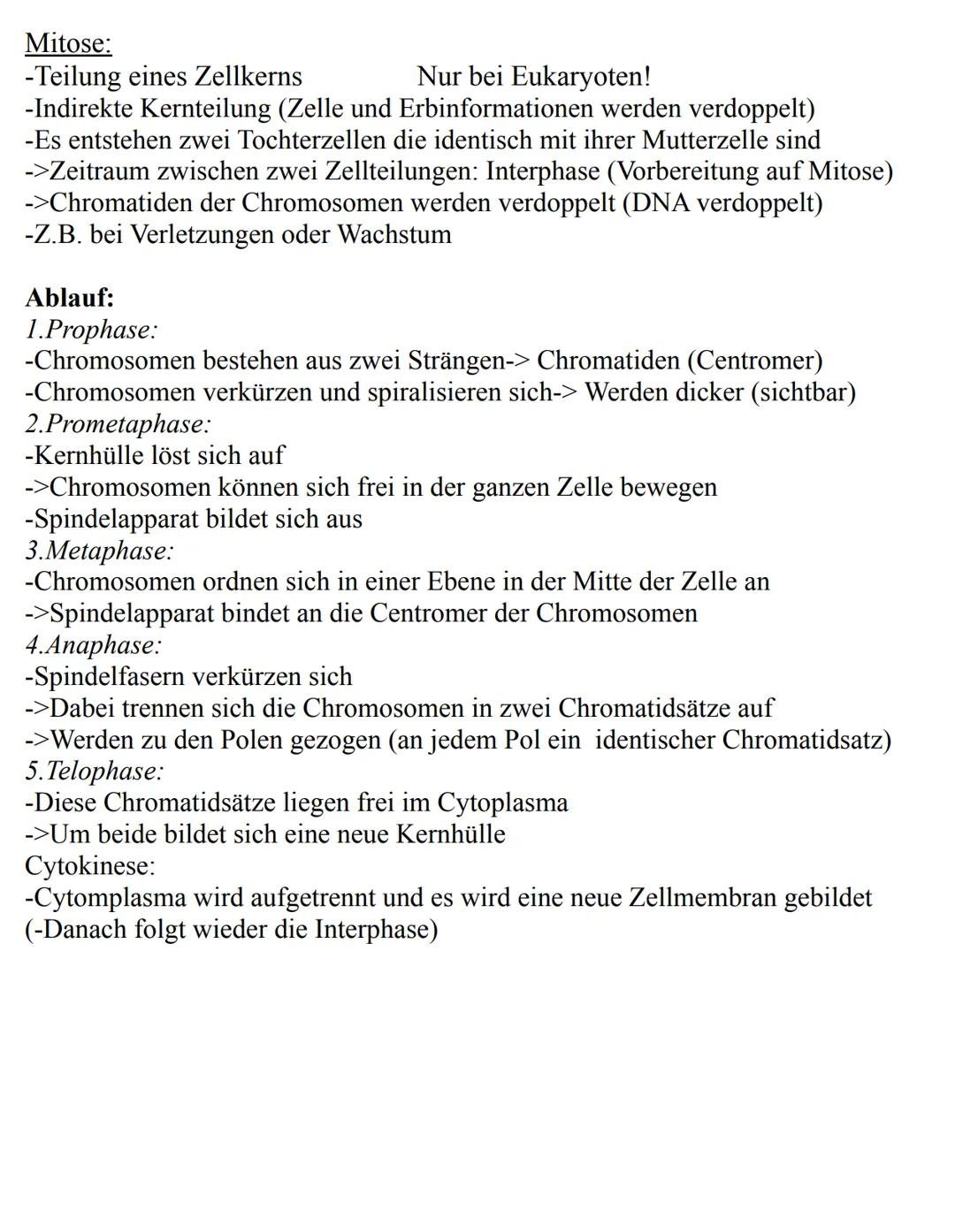 Unterthemen:
-Die Zelle
->Eukaryoten
->Prokaryoten
-Mitose
-Meiose
-Aufbau der DNA
-Replikation
-RNA
-Gene
-Proteinbiosynthese
-Genetischer 