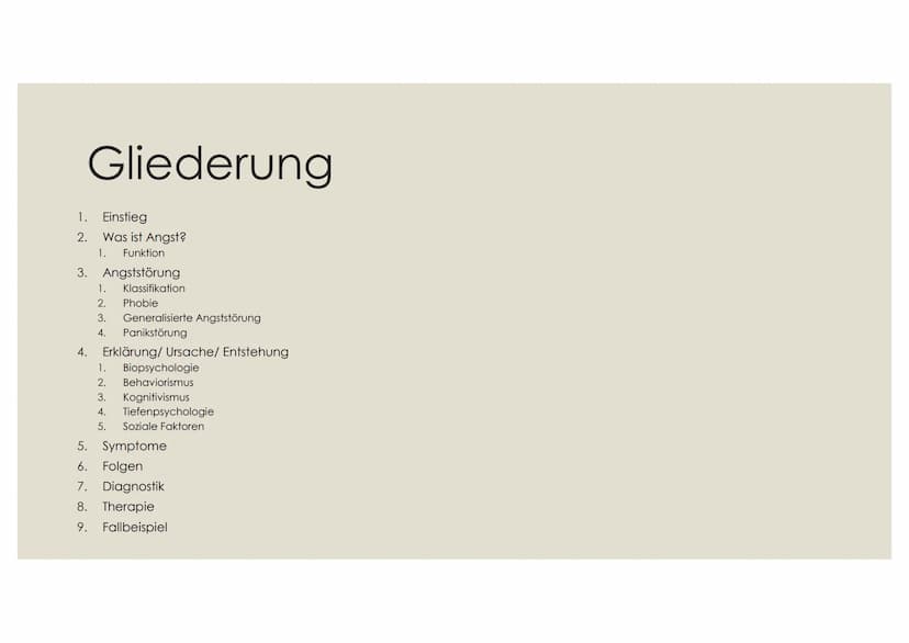 永原不原
ANGST(STÖRUNGEN) Gliederung
1.
Einstieg
2. Was ist Angst?
1. Funktion
3. Angststörung
1. Klassifikation
2.
Phobie
3. Generalisierte Ang