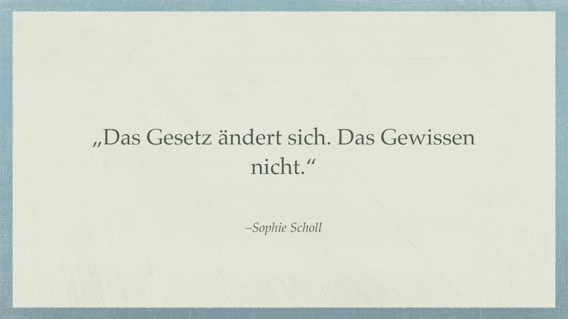 Die Weiße Rose Gliederung
1. Allgemeine Informationen
2. Mitglieder
3. Entstehung
4. Ziele
5. Beginn des Widerstands
6. Ende des Widerstands