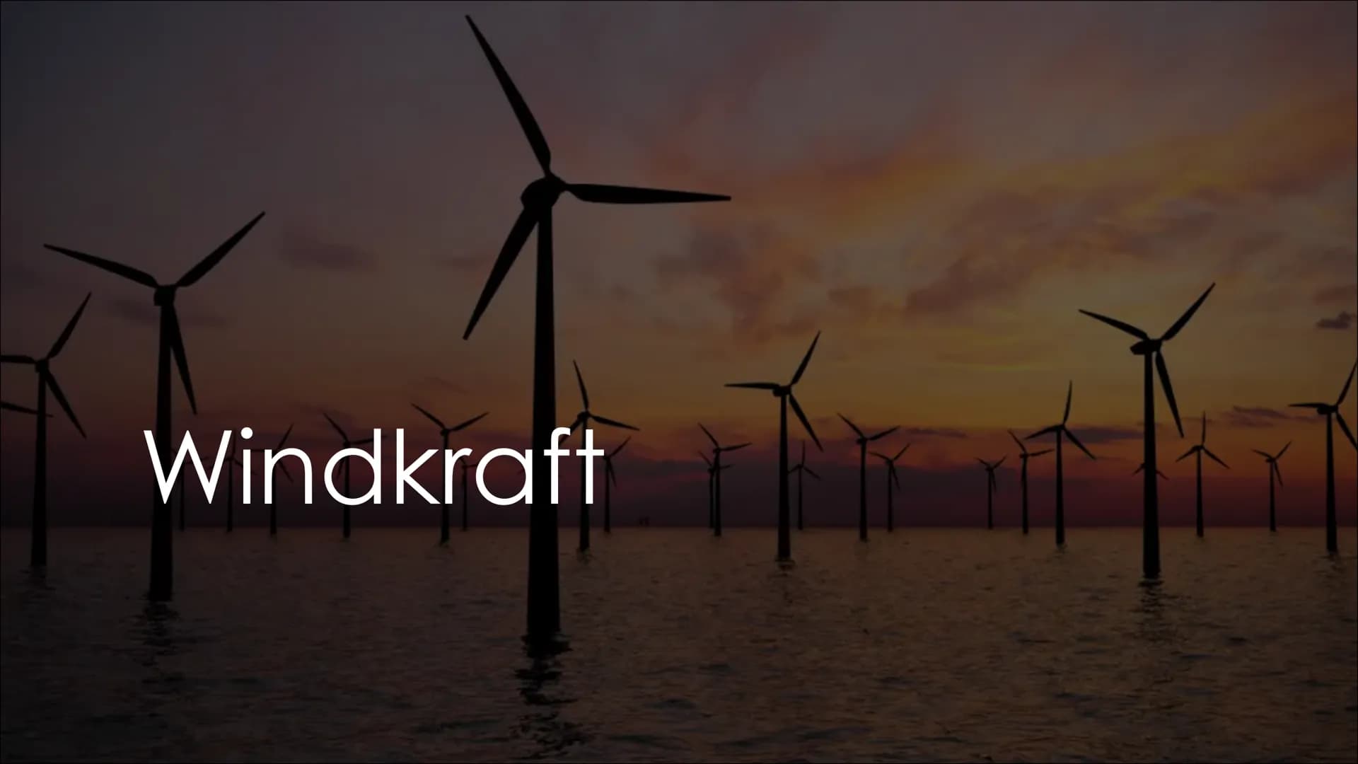 Windkraft Inhaltsverzeichnis
► Was ist Windkraft?
▶ Funktion
► Vor- und Nachteile
Raumbeispiel
► Leistung
▶ Onshore und Offshore
Zukunft
All