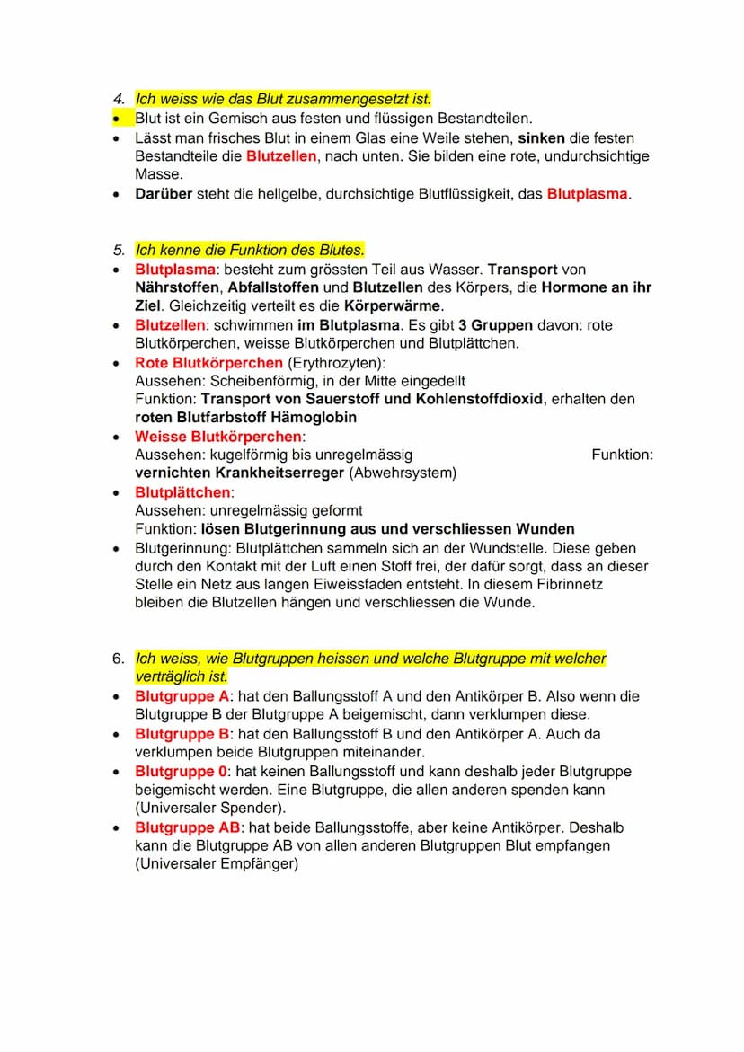 Atmung, Blut und Kreislauf
1. Ich kann den Weg der Atemluft im Körper beschreiben und alle dabei
beteiligten Organe benennen.
●
●
●
1. Mund-